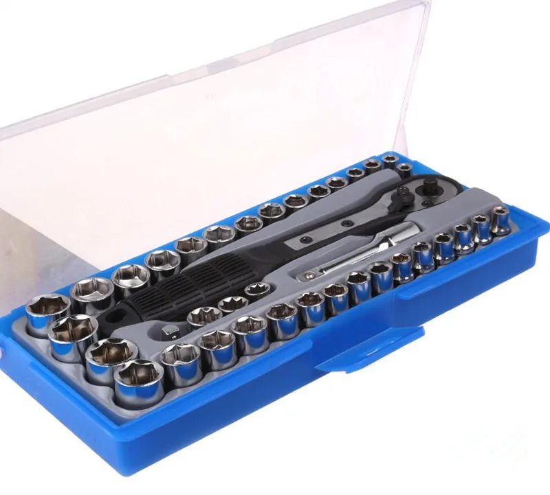 38 Sets of Ratchet Socket Wrench Ratchet Handle Spanners Combination Tool Repair Auto Repair Kit Ferramentas Manuais