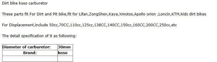 Производительность в гонке мотоцикл карбюратор KOSO 32 мм МОТОЦИКЛ КАРБЮРАТОР, скутер GY6 Байк ATV