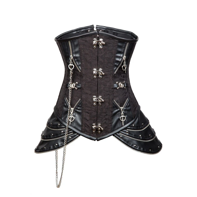 Black steampunk corset Clearance