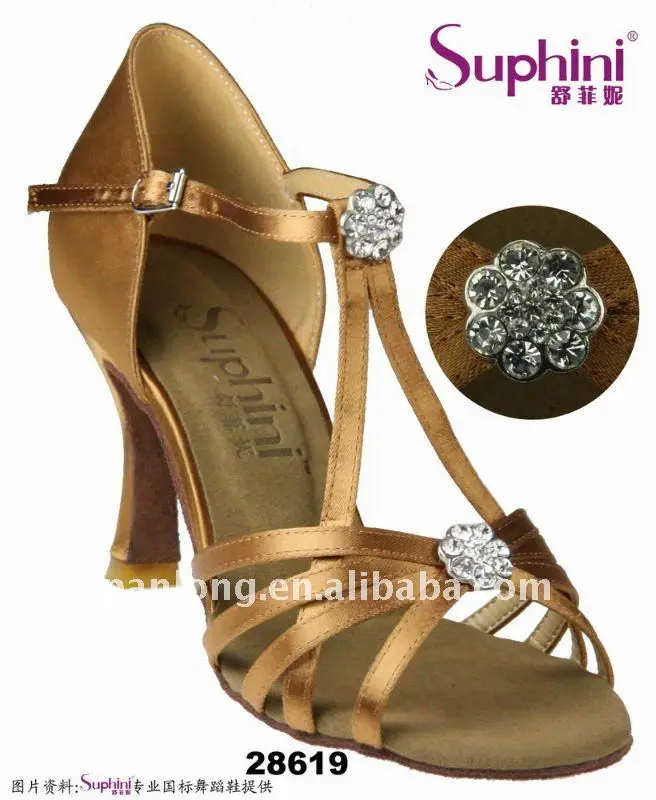 Suphini/женские модельные туфли высокого класса со стразами; высококачественные атласные туфли для танцев; туфли для латинских танцев
