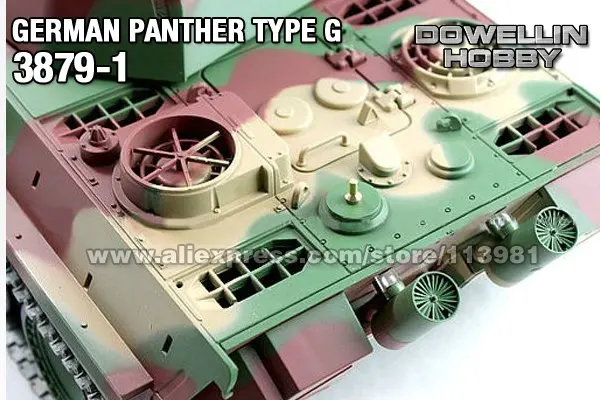 Heng Long 1/16 German Panther Type G RC Tank 3879-1 with