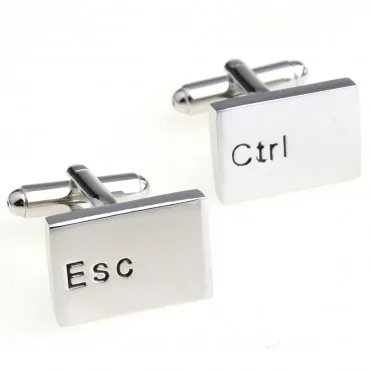 Esc запонки с надписью Ctrl 1 пара Розничная Продвижение