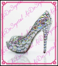 Aidocrystal frauen schuhe pumps benutzerdefinierte weiblichen edlen diamant hochzeit schuhe elegante frauen high heels schuhe 10 cm 12 cm 14 cm