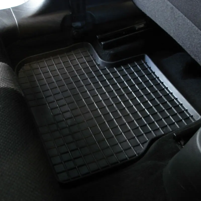 Для Ford Focus II 2005-2010 резиновые коврики с рисунком Сетка Seintex 00139