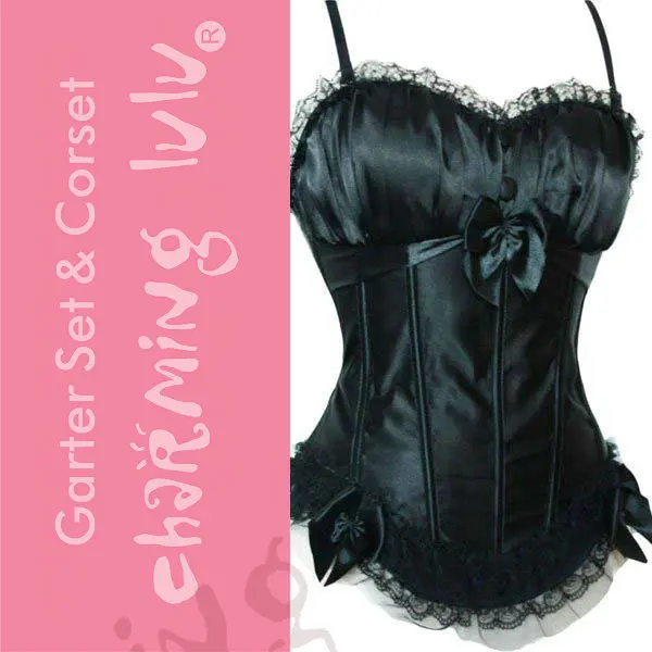 Embroidered Overbust Corset LC5129+ Cheaper price + Free Shipping Cost + Fast Delivery