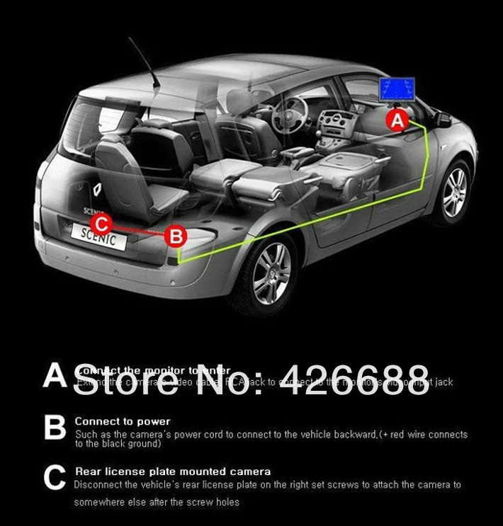 Специальная камера заднего вида SONY CCD для KIA K2 Rio Sedan Водонепроницаемая ночная версия