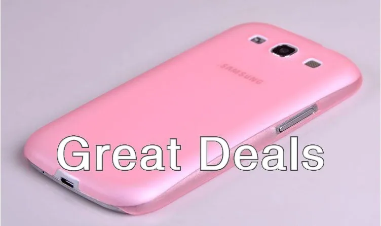 Новая ультра тонкая цветная прозрачная матовая крышка корпуса кожи для Samsung Galaxy S3 i9300 i9308+ защита экрана для Galaxy SIII