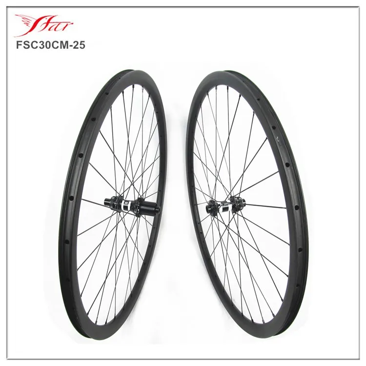 Велосипед Cyclocross 700C полностью Углеродные колеса клинчер 30 мм x 25 велосипеда Farsports CX