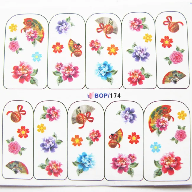 BOP172-187,, 20 листов/партия, смешанная серия, милая наклейка для переноса воды, серия Dots, наклейка для воды