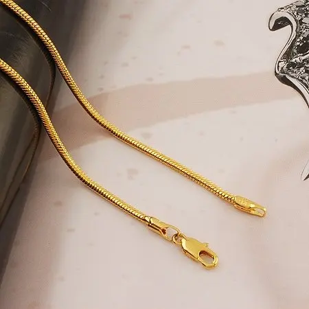 Fashion Jewelry Necklace, 450mm 2mm 10g 