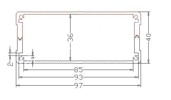 2 шт алюминиевая коробка/печатная плата Алюминиевая коробка 97*40-100/блок управления/Сетевое оборудование защитная оболочка