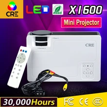 Original CRE X1600 Mini Portable LCD Projector HDMI Home Theater Beamer Multimedia Projector 800 x 480 Pixels Simplified