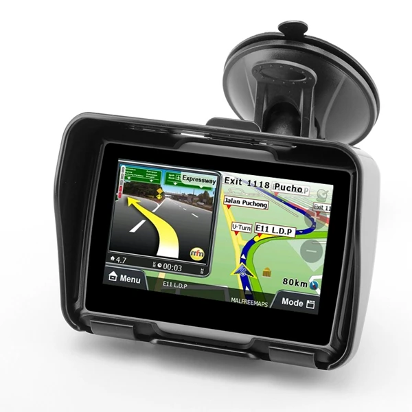 Водонепроницаемая навигационная система gps 4,3 ''для автомобильного мотоцикла с встроенной памятью 8 Гб, Bluetooth, картой