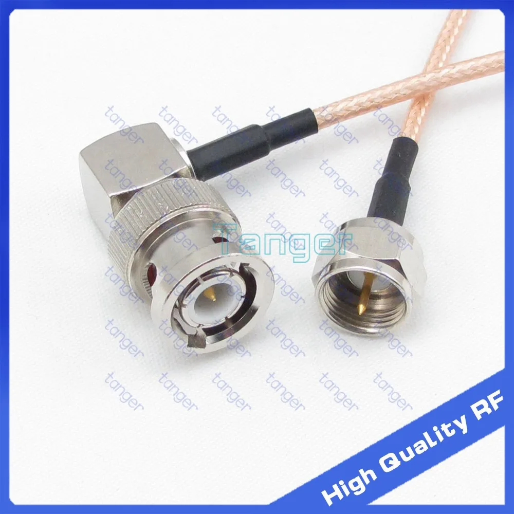 12 INCH BNC Male PLUG to BNC Male PLUG Jumper Pigtail Cable RG316 LOW LOSS USA