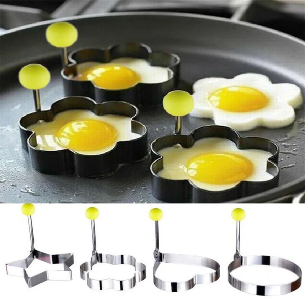 Stainless Steel Egg Shaper Egg Mold Cooking Tools Pancake Molds Ring