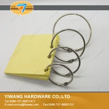 AliExpress Лидер продаж Китай Профессиональный никелированный книга связующее кольцо 64 мм 75 мм офисное подвесное Кольцо Коллекция кольцо 10 шт