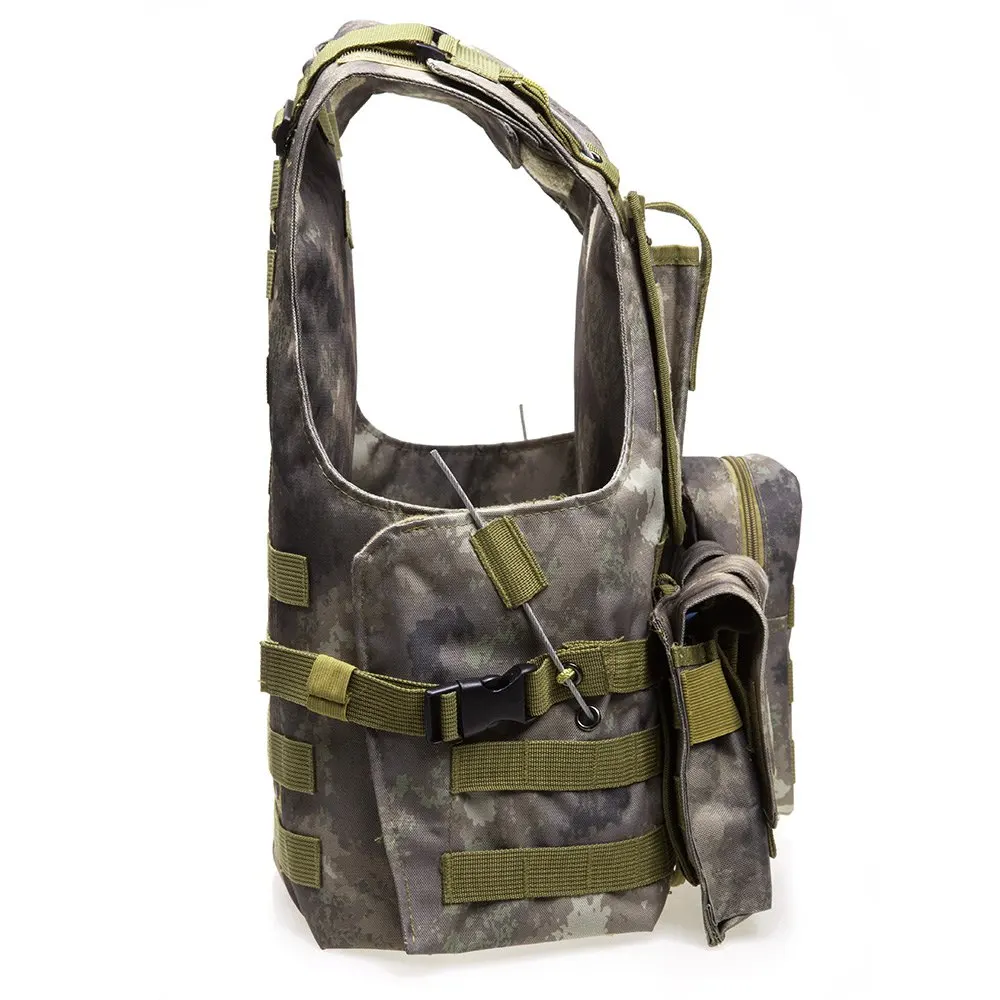 Мультикам Пейнтбол Airsoft Armour Тактический Военная Униформа штурма жилет нескольких Карманы Обучение Охота жилет Защитная одежда
