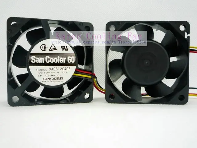 Sanyo 6025 12 В 0.24a 9A0612G403 cpu кулер радиатор осевой вентилятор охлаждения