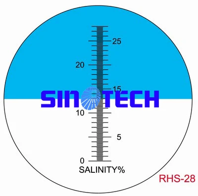 Оптовые ручной морепродуктов Соленость рефрактометр(0-28% солености) RHS-28ATC