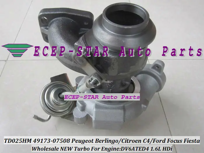 TD02 TD025HM 49173-07508 49173-07506 49173-07507 0375N5 для FORD Focus Fiesta Fusion для Citroen C4 Berlingo DV6ATED4 1.6L