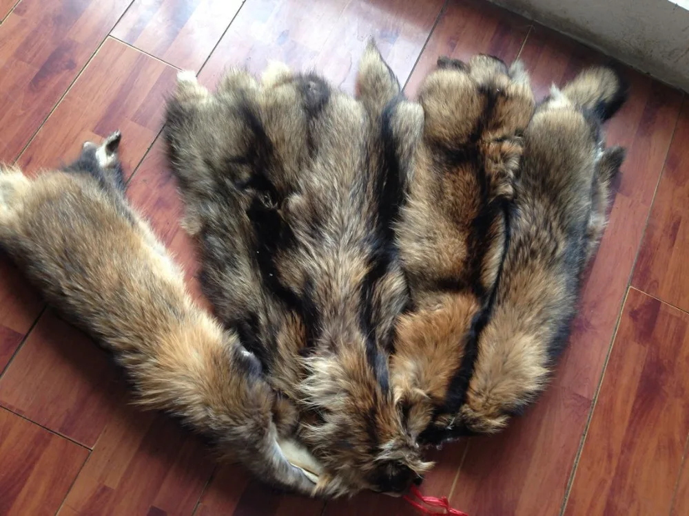 China Wholesale Natural Raccoon Skin / Raccoon Skin Furin Fur from