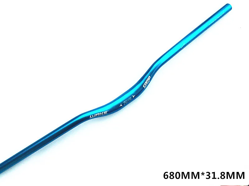 Bicycle Handlebar 31.8*680 720 740 760 mm Aluminum Alloy Handlebar For MTB Bicycle Road Bike Mountain Bike Parts Free shipping - Цвет: Biue