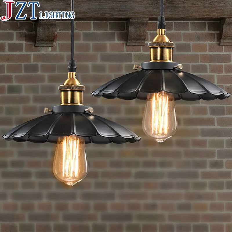 

M American Industrial Vintage Pendant Light retro The cafe Creative Glass Droplight Bar Lighting Clothing Store Lamp D24cm