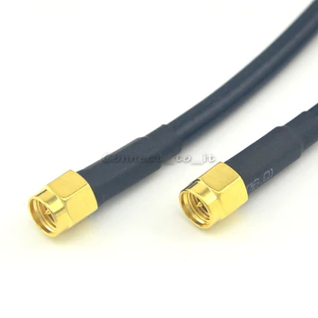

100Pcs ship by DHL Extension Cable SMA Male to SMA Male Connector Coaxial Cable Adapter Pigtail Cable LMR195 Pigtail Cable 1.8M