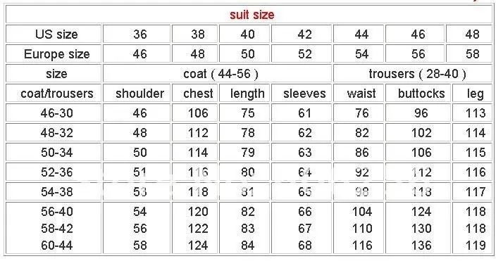 zara men's jeans size chart