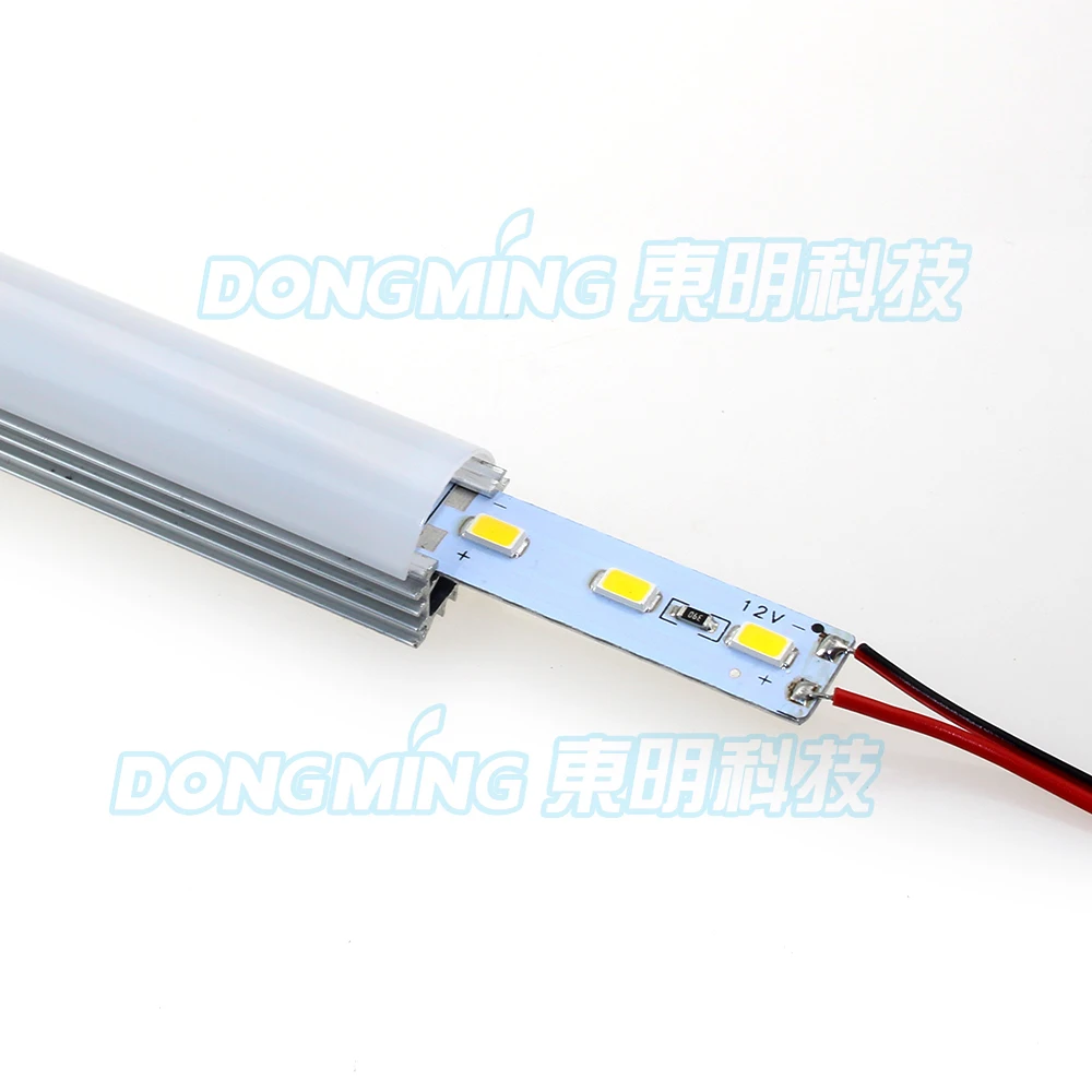 100 шт 12 V 72 luces Алюминиевая СВЕТОДИОДНАЯ лента 5630 led бар Крытый 1 м+ U Профиль+ PC молочный/прозрачный чехол+ Разъемы постоянного тока