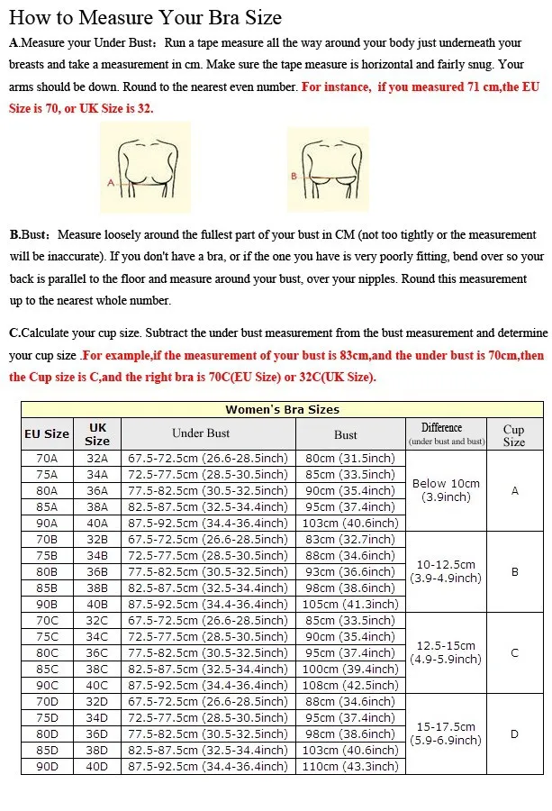 how to measure the bra1