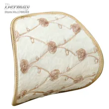Зима теплый плюш поясничного подушки для автомобиля поясничного Поддержка для офиса стул с цветами Обувь для девочек Для женщин Симпатичные
