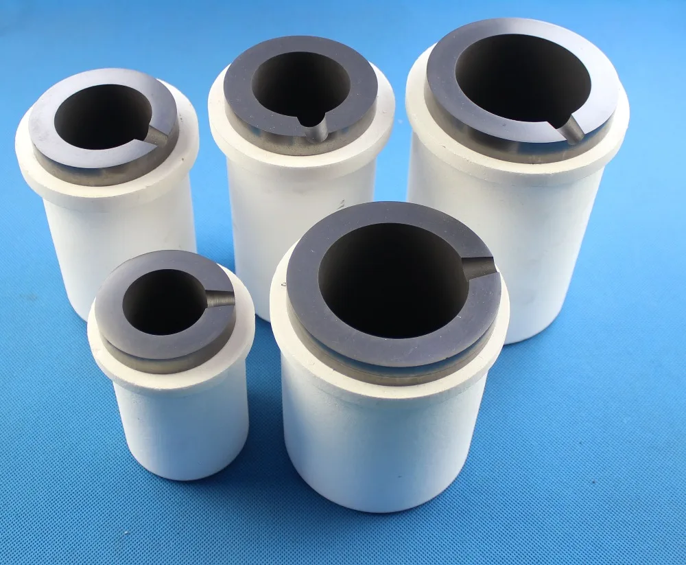 

6KG quartz Graphite melting crucible high pure gold silver for melting furnace