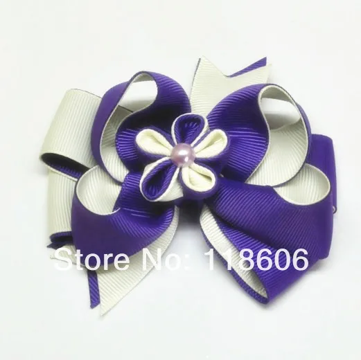 Blue kanzashi boutique hairbow.jpg