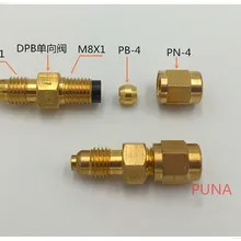 M8* 1 впускной/Выходной латунный датчик сопротивления потока масла PSS/DPB-3series для системы центральной смазки/центр станка с ЧПУ