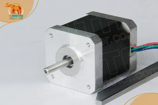 Лидер продаж! Wantai 10 шт. Nema17 шаговый двигатель 42BYGHM810 0,9 градусов 4200g. см 48 мм 2.4A CE по ограничению на использование опасных материалов в производстве ISO 3D-принтеры Makerbot Reprap