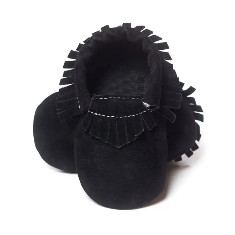 Детские мокасины мягкая moccs Обувь для новорожденных мальчиков и девочек Bebe бахрома на мягкой подошве нескользящая обувь кроватки из искусственной кожи замшевая обувь