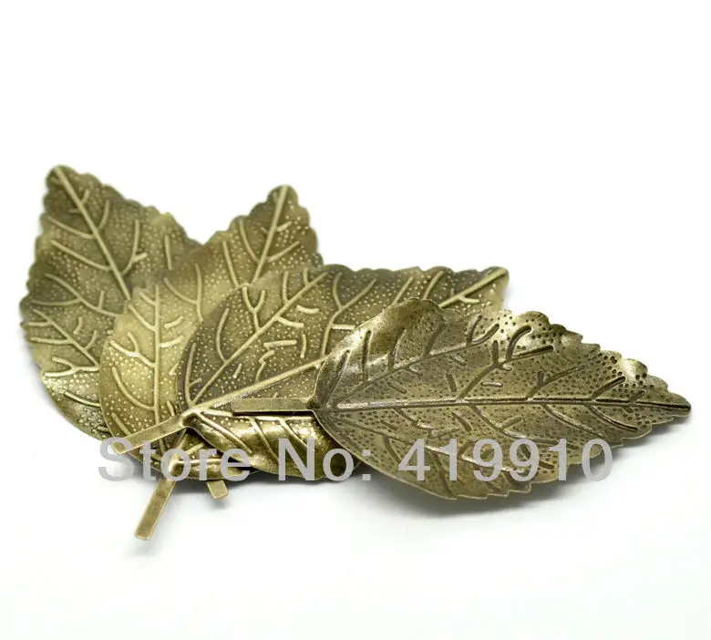 shipping-30Pcs с бронзовой филигранью под старину листовые Коннекторы в виде бабочки металлические поделки украшения DIY Результаты 6,6x3,3 см J0594