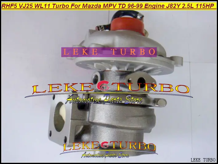 RHF5 VJ25  WL11 Turbocharger For 1996-1999 Mazda MPV TD Engine J82Y 2.5L 115HP with Gaskets (1)