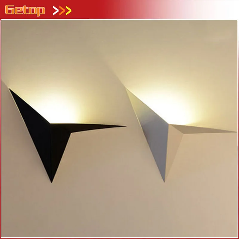 

GETOP Modern Creative Design Wrought Iron LED Chip Wall Lamp Fixture Bedroom Balcony Stair Corridor Aluminum Wall Lamp Free Ship