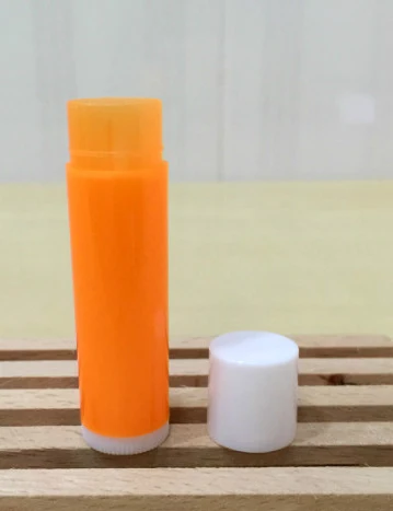Orange 5 мл 100 шт./лот DIY пустой тюбик помады, Пластик бальзам для губ бутылки, макияж помада контейнер, цвет блеск для губ - Цвет: Orange