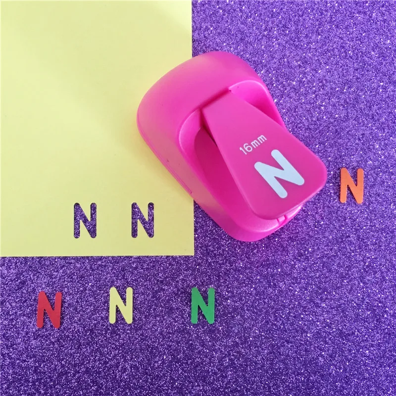 Free Shipping Alphabet N shaped save power paper/eva craft punch Scrapbook Handmade punchers DIY n letters hole punches puncher