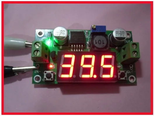10 шт. DC-DC Регулируемый силовой модуль питания LM2596 3A понижающий регулятор с индикатором напряжения