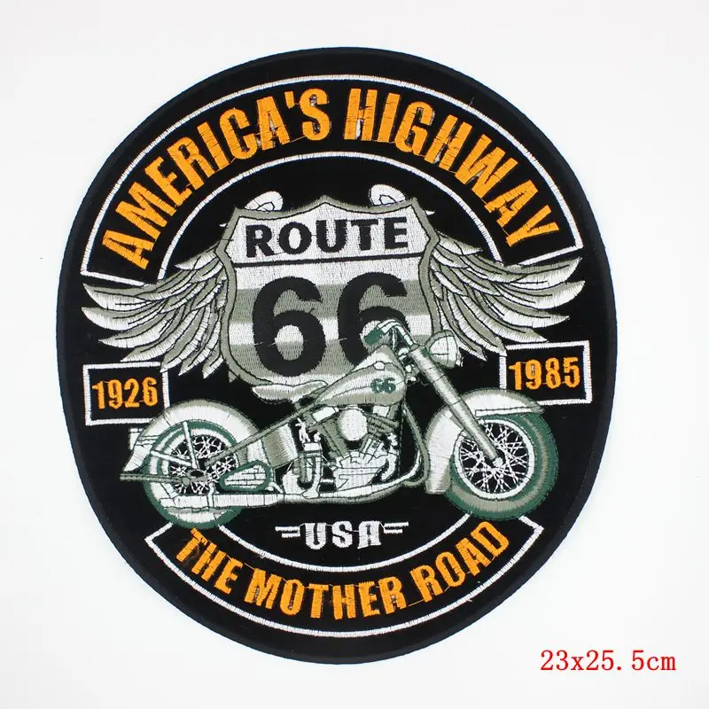 

Punk Rock Patch Large Embroidery Biker Patches Motorcycle Iron On Patches For Clothes Jeans Vest Jacket Back Patch