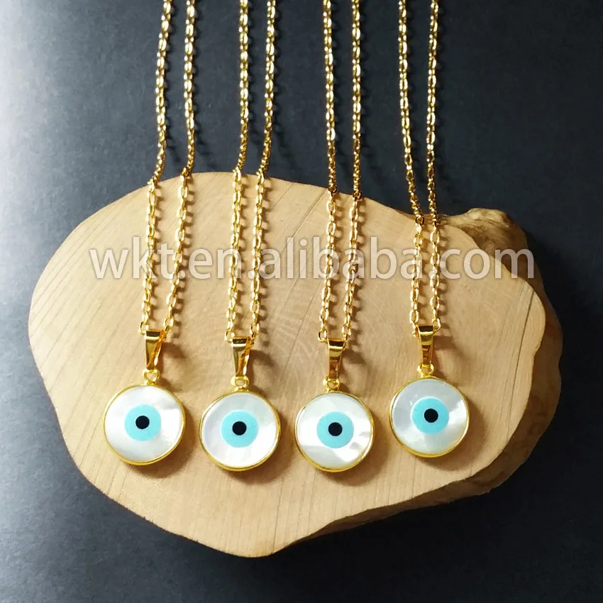Ожерелье с подвеской в виде золотого сглаза WT N535|fashion necklace|necklace fashioncharm necklace |