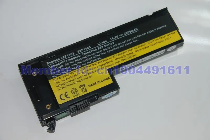 Аккумулятор для ноутбука IBM Lenovo ThinkPad X60 1706 2509 ThinkPad X60s 1702 2522 ThinkPad X61 7676 ThinkPad X61s 7669 Series