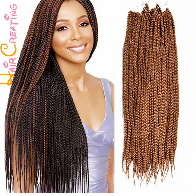 ... Braids Long Length Crochet Hair Brown Pre Twisted Braiding Freetress