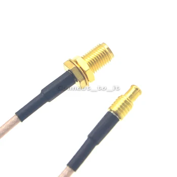 

10 Pcs SMA - MCX Adapter SMA Female Bulkhead to MCX Male straight RF Cable RG316 15cm 6 inch