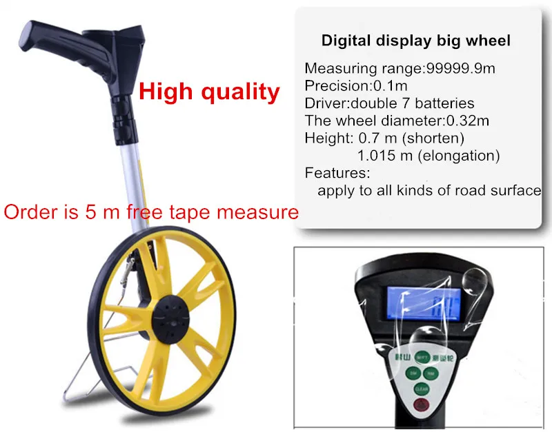 

Electronic Measuring Ruler Measuring Wheel Electronic Digital Rangefinder Tool