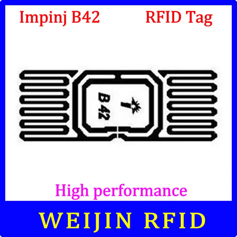 Impinj b42 Сухой инкрустация UHF RFID 915 м EPC monza4 может использоваться для rfid и этикетки